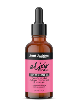 Aunt Jackies Elixir Essentials: Collagen & Tea Tree Hair & Scalp Oil