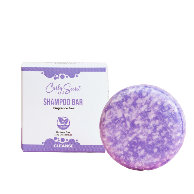curly secret fragance free shampoo bar