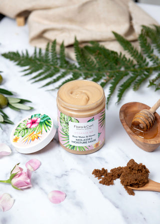 Flora & Curl Hydrate Me Rose Water Molasses Moisture Mask