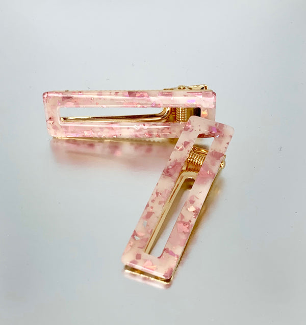 Hårklips - Shimmer Pink