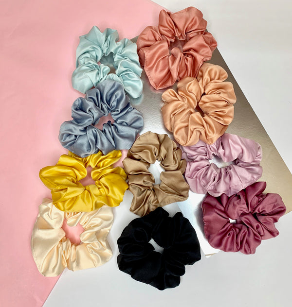 Satin Silk Scrunchies