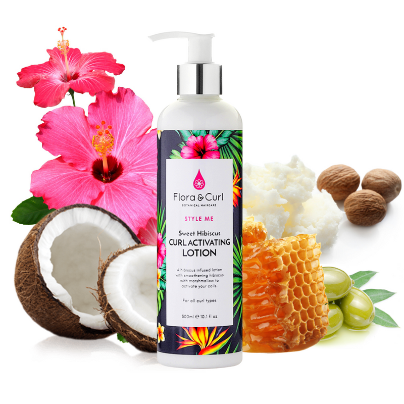 Flora & Curl Sweet Hibiscus Curl Activating Lotion